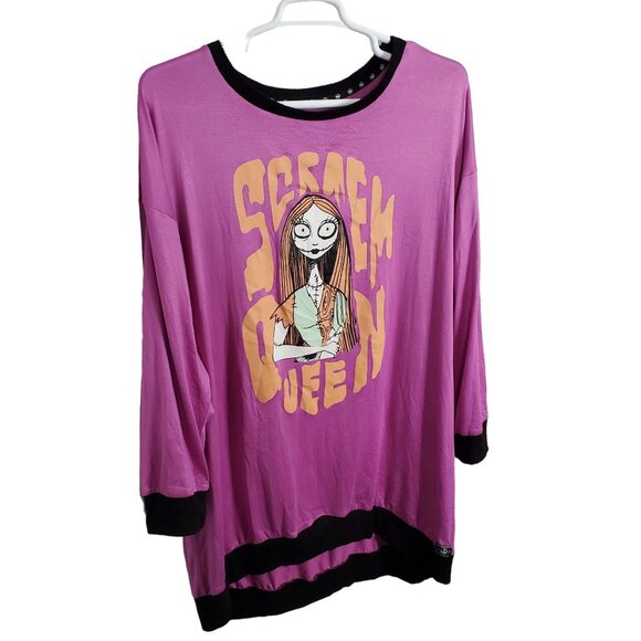 Disney Other - Disney Size 3X Top Nightmare Before Christmas Scream Queen Sally Sleep Shirt